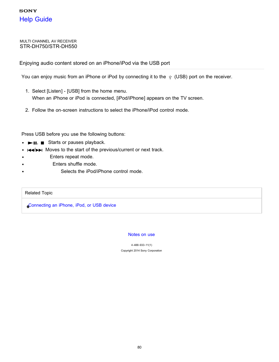 Help guide | Sony STR-DH750 User Manual | Page 87 / 246