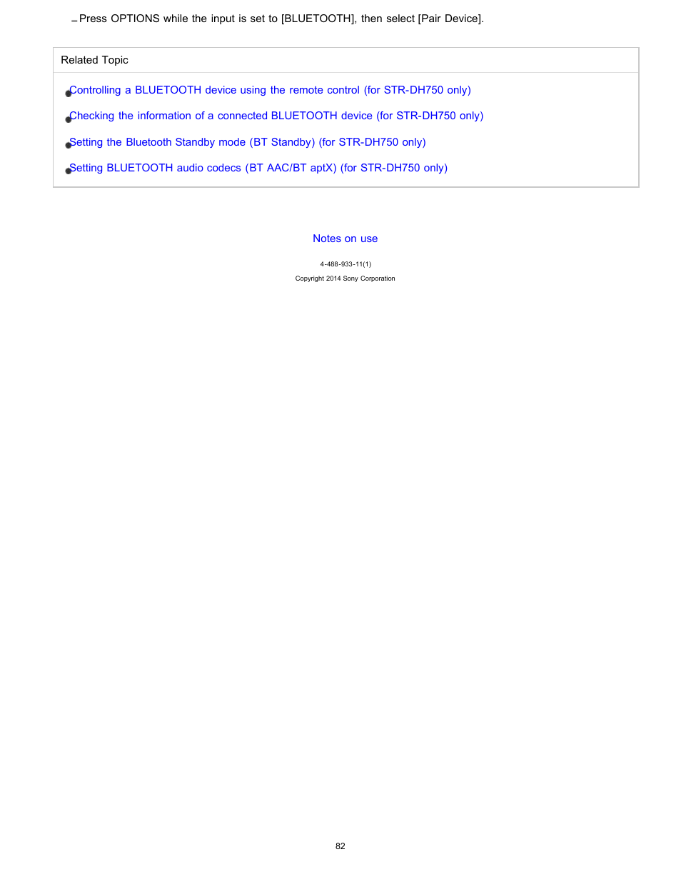 Sony STR-DH750 User Manual | Page 89 / 246