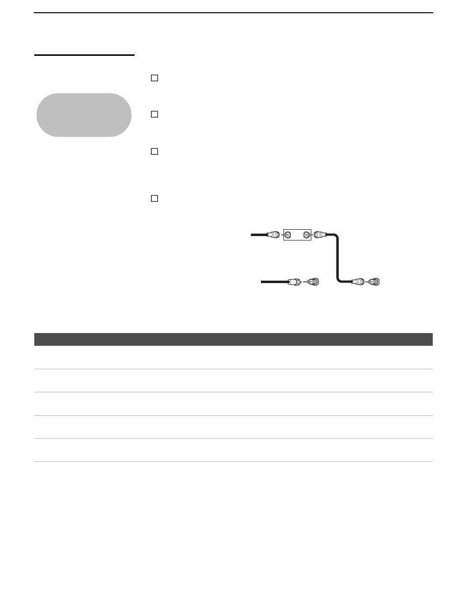 Cable box and antenna | Sony KDL-V40XBR1 User Manual | Page 22 / 104