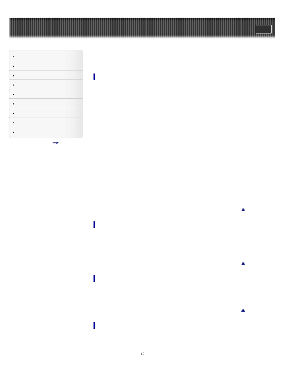 Contents list | Sony PRS-T2BC User Manual | Page 12 / 175