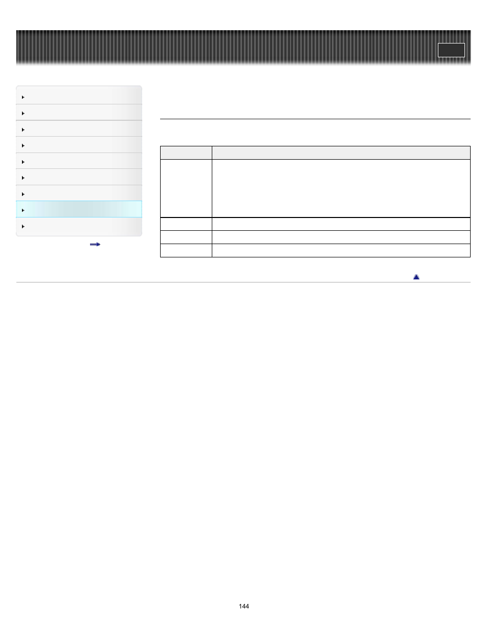 Application preferences, Details | Sony PRS-T2BC User Manual | Page 144 / 175