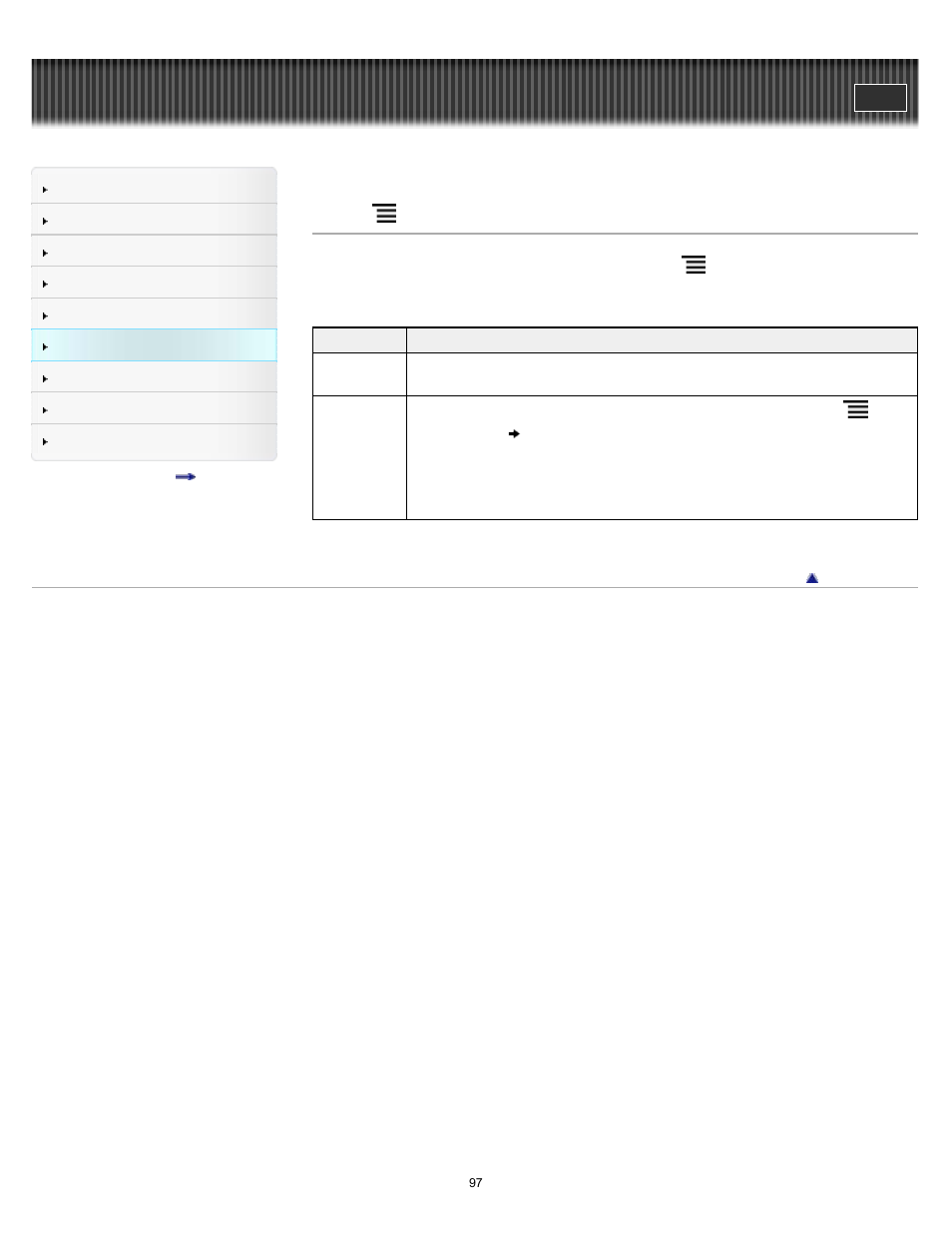 Using (menu) items | Sony PRS-T2BC User Manual | Page 97 / 175