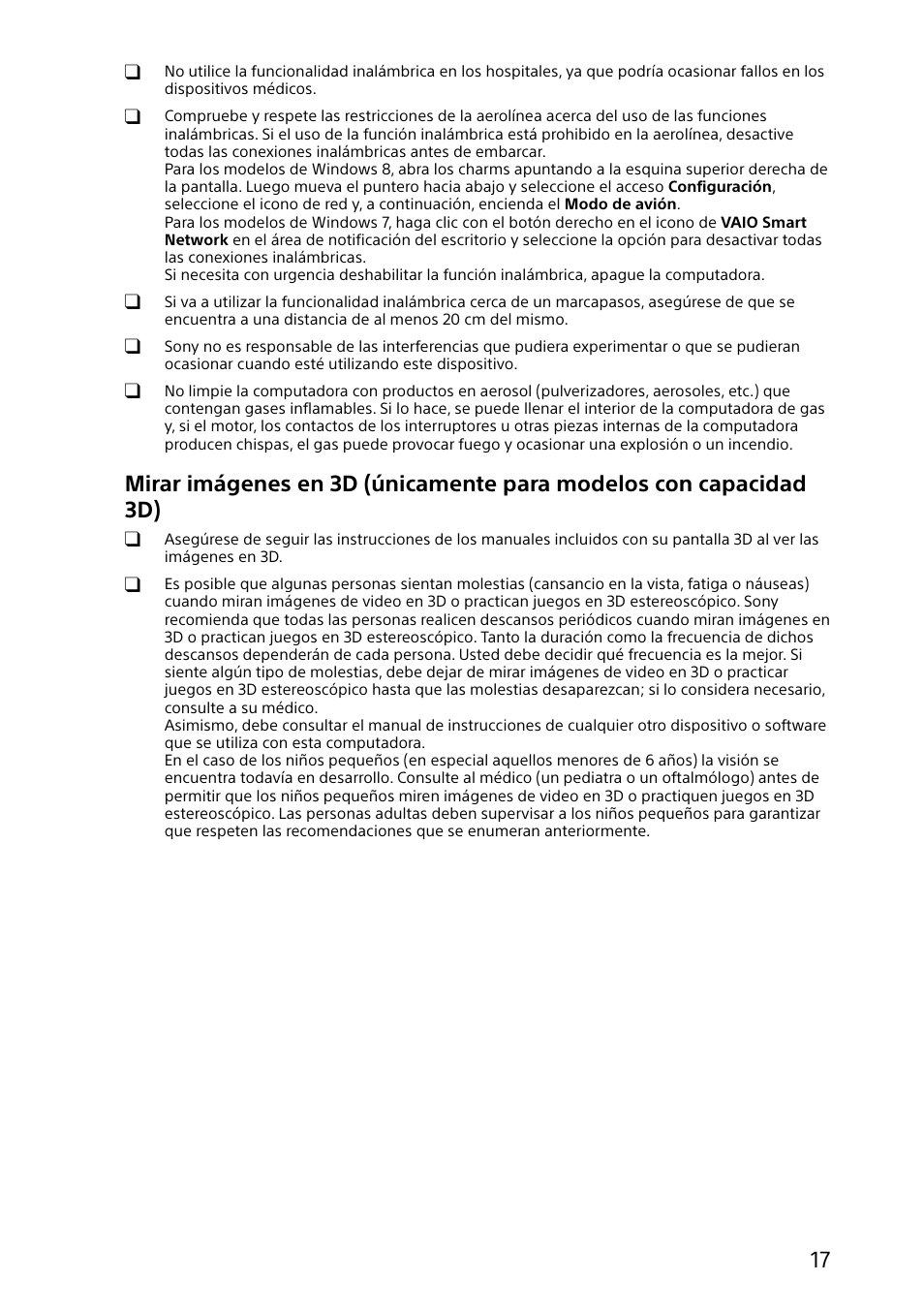 Sony SVD13215PXW User Manual | Page 17 / 28