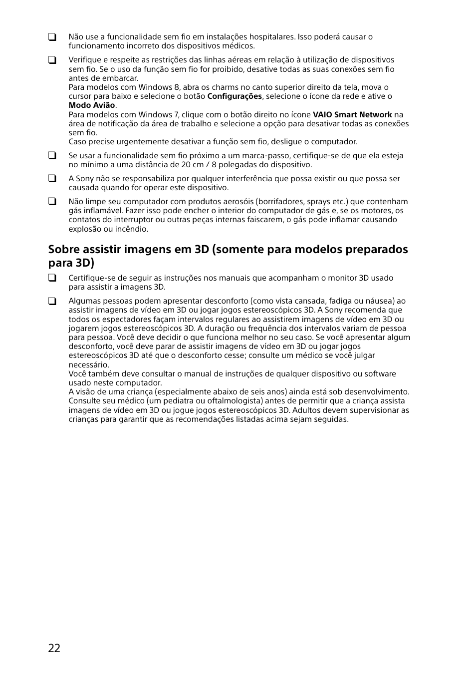 Sony SVD13215PXW User Manual | Page 22 / 28