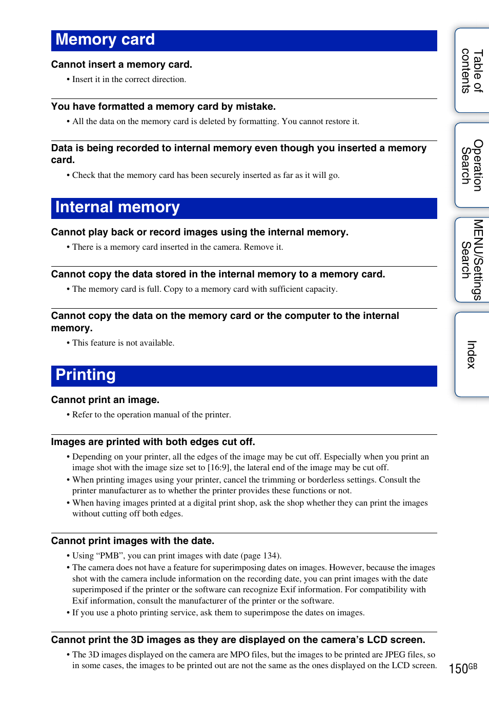 Sony DSC-WX5 User Manual | Page 150 / 171