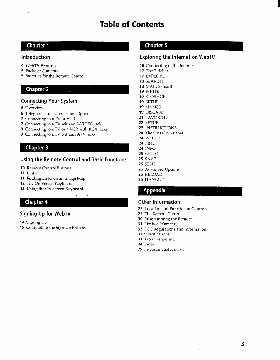 Sony INT-W100 User Manual | Page 3 / 36