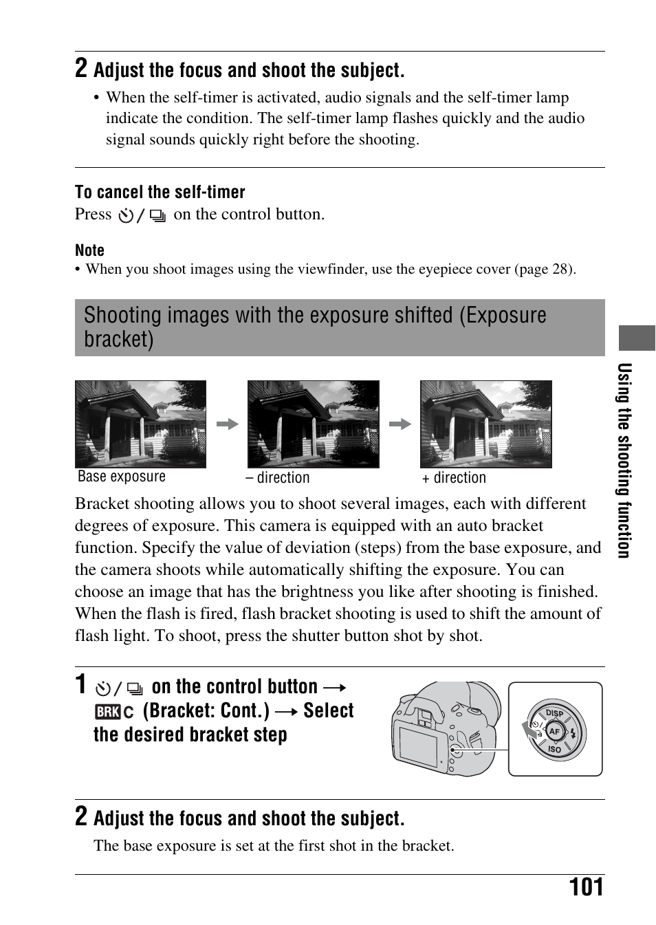 Bracket) | Sony DSLR-A330 User Manual | Page 101 / 171