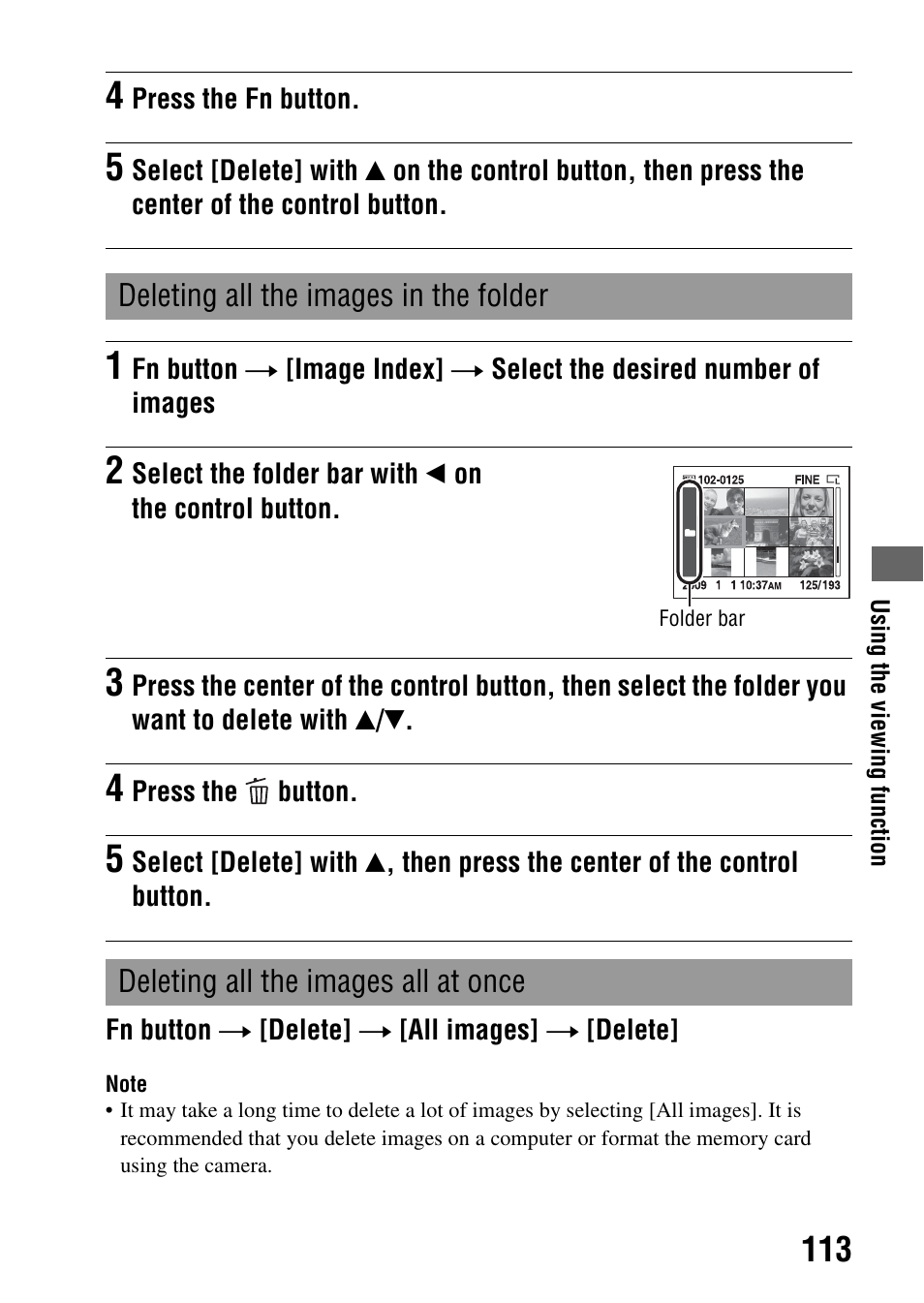 Sony DSLR-A330 User Manual | Page 113 / 171