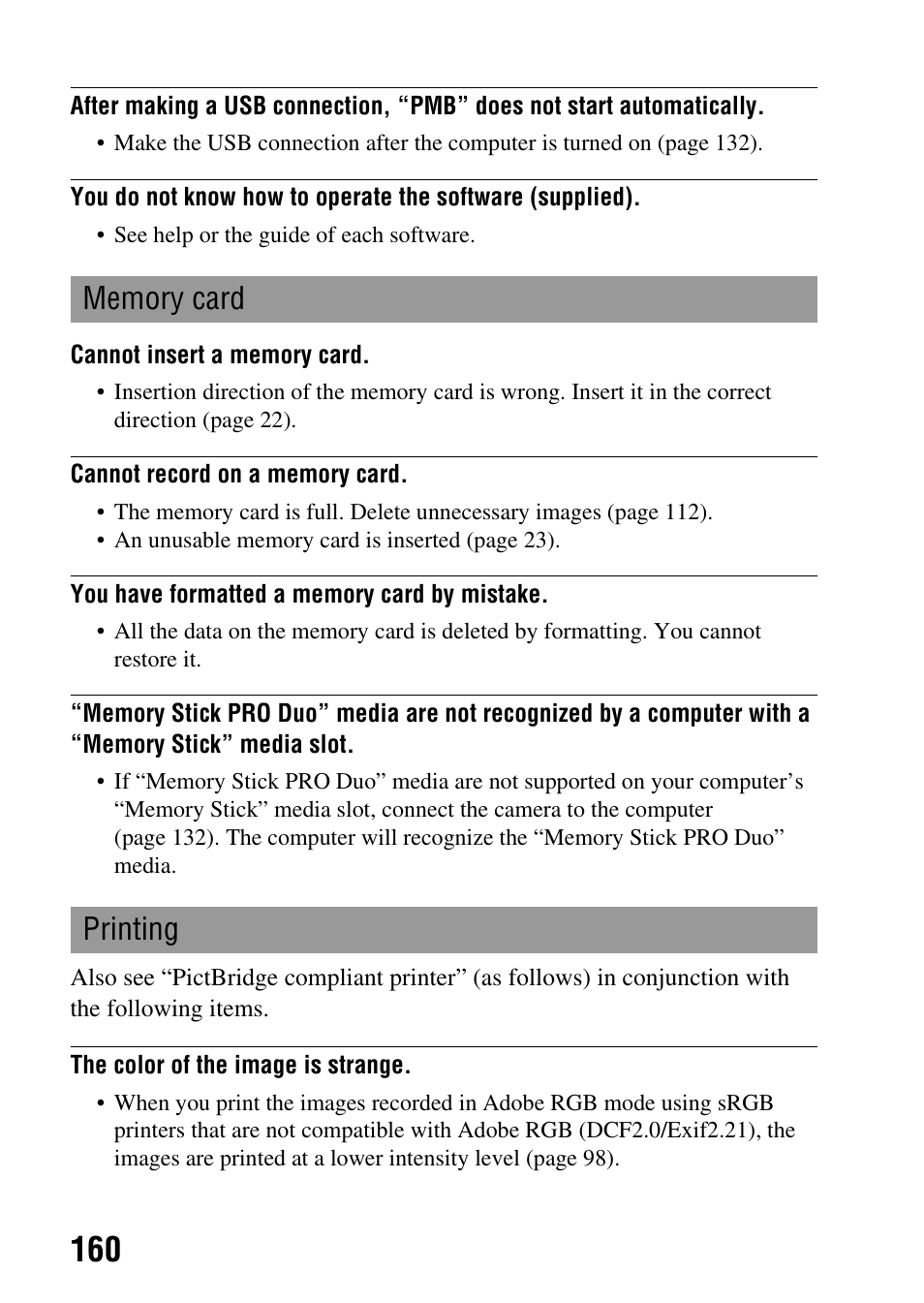 Sony DSLR-A330 User Manual | Page 160 / 171