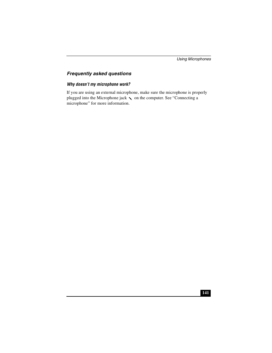 Frequently asked questions | Sony PCG-NV290 User Manual | Page 141 / 206