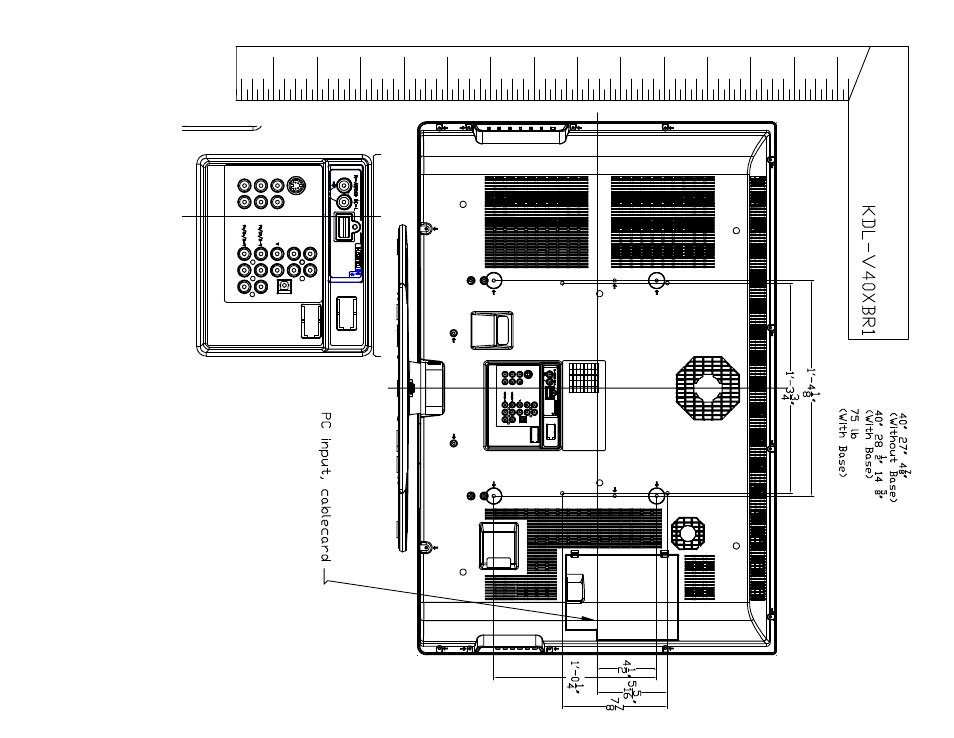 Model, Sony | Sony KDL-V40XBR1 User Manual | Page 2 / 2