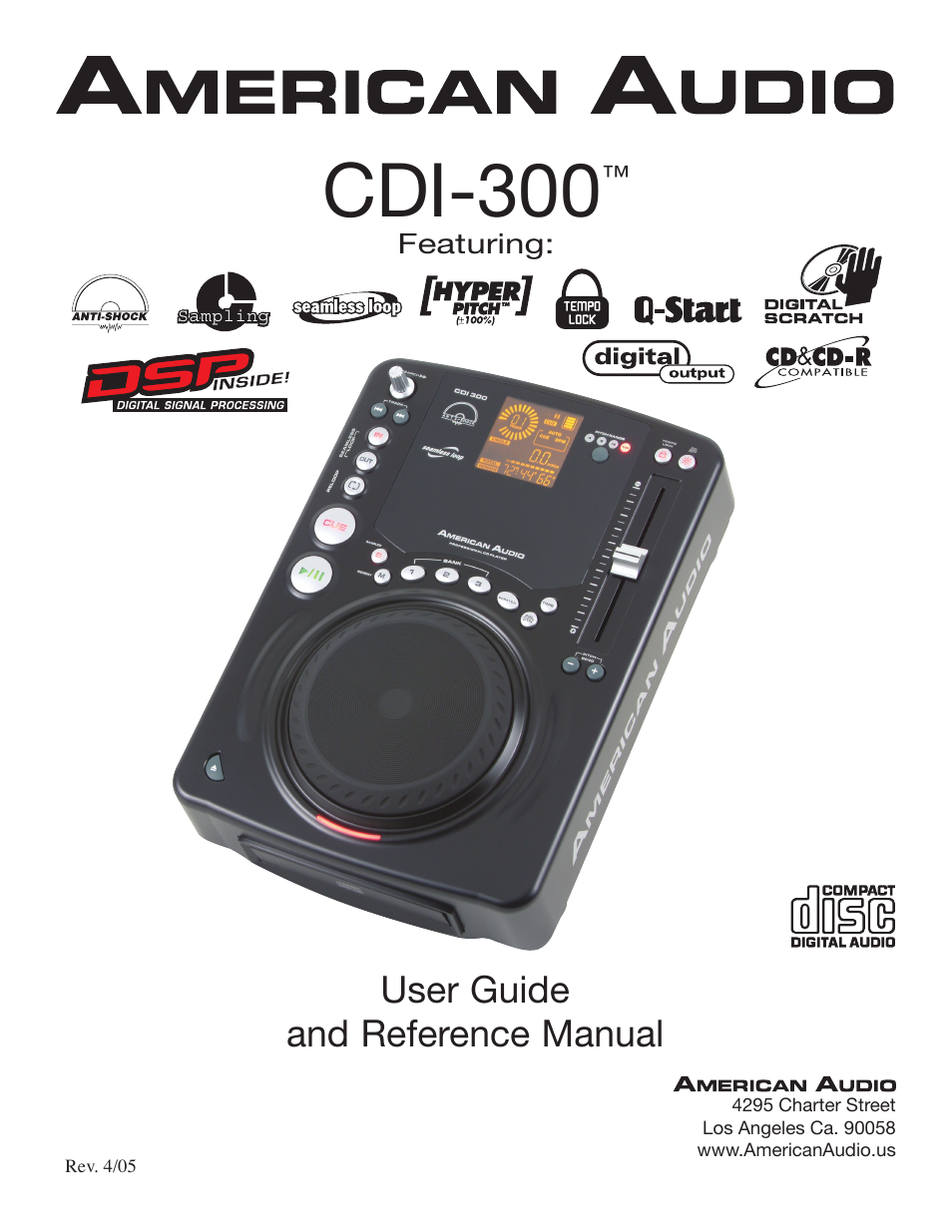 American Audio CDI-300 User Manual | 28 pages