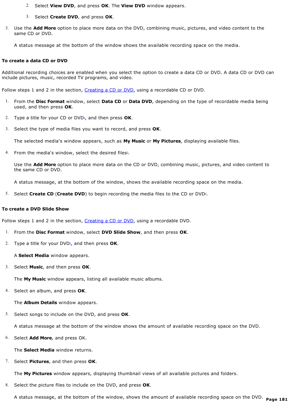 Sony VGC-RA940G User Manual | Page 181 / 271