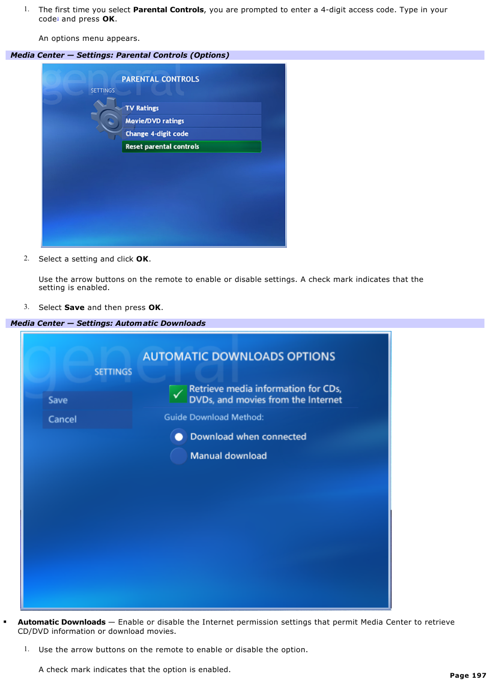 Sony VGC-RA940G User Manual | Page 197 / 271