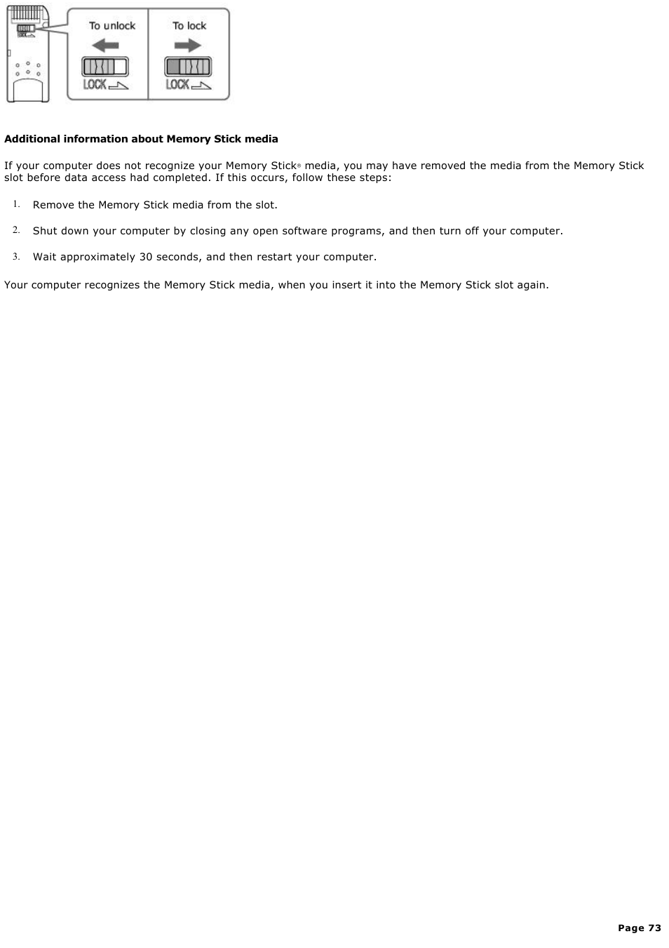 Sony PCV-RS412 User Manual | Page 73 / 146