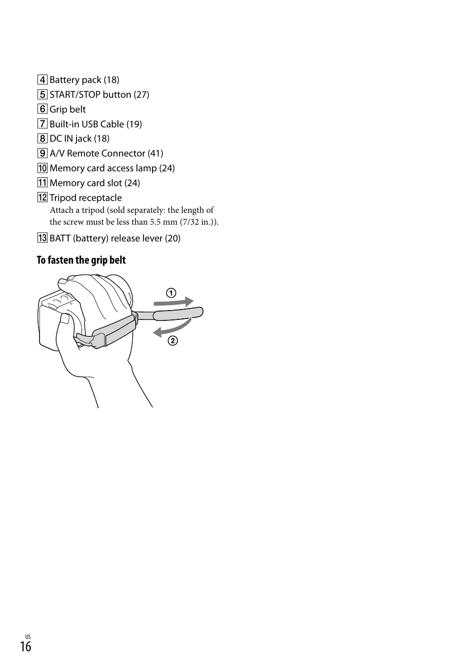 Sony HDR-CX190 User Manual | Page 16 / 155