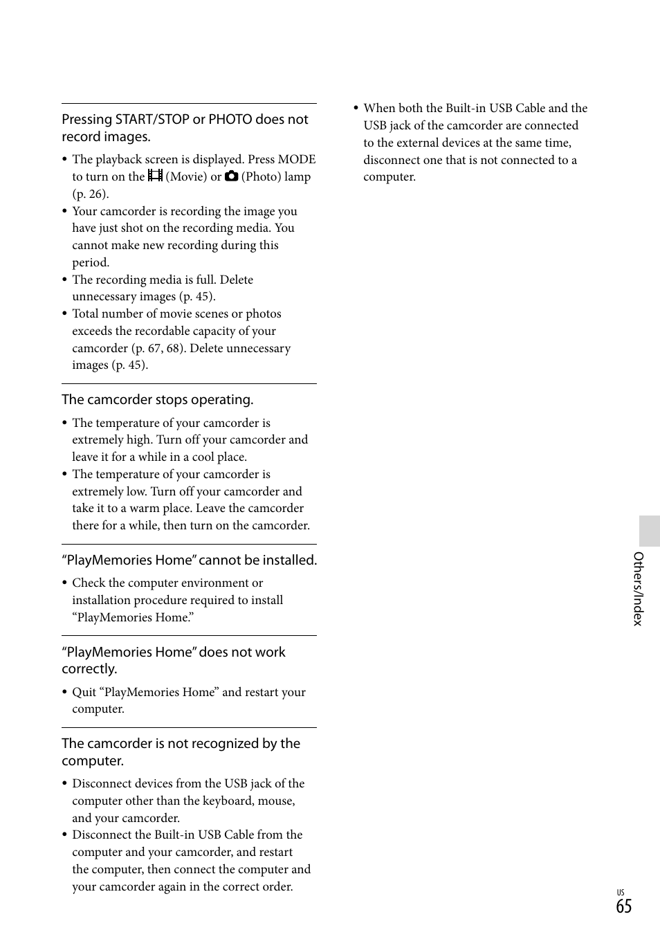 Sony HDR-CX190 User Manual | Page 65 / 155