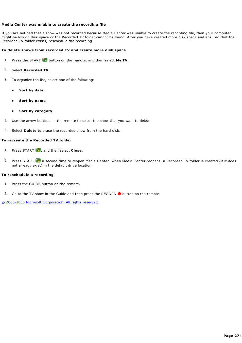 Sony PCV-RZ49G User Manual | Page 274 / 459