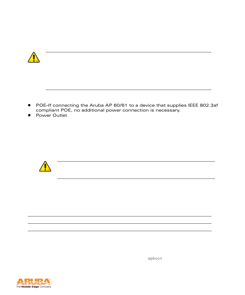 Aruba Networks Access Point Aruba AP 60/61 User Manual | Page 19 / 68
