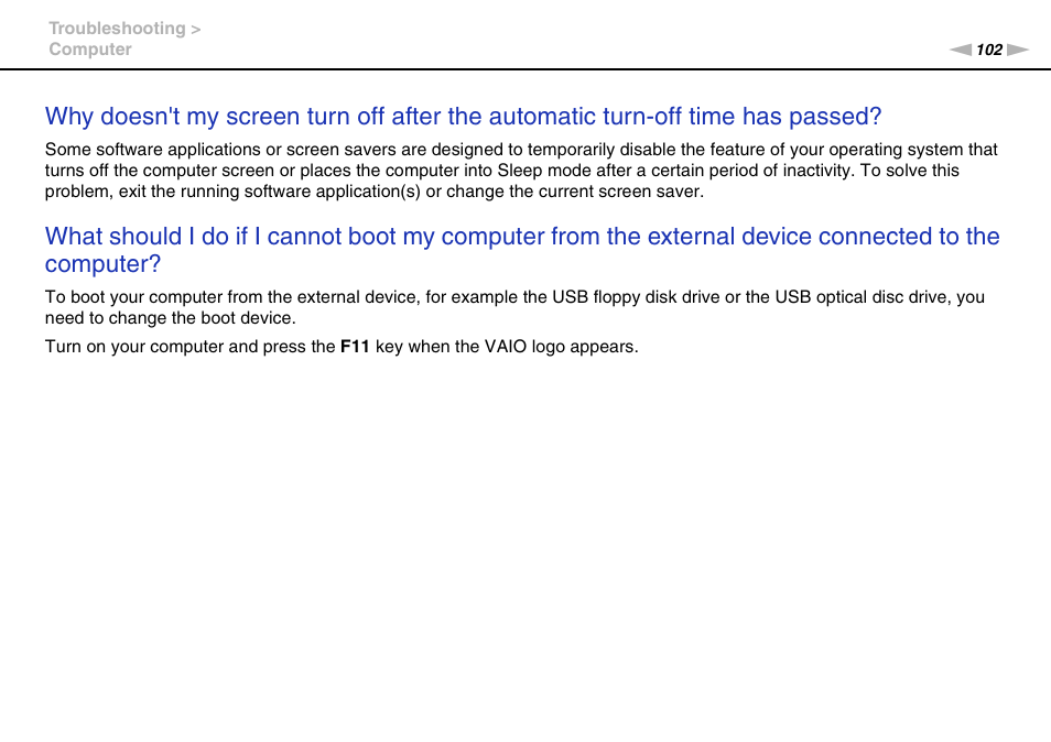 Sony VPCX111KX User Manual | Page 102 / 132