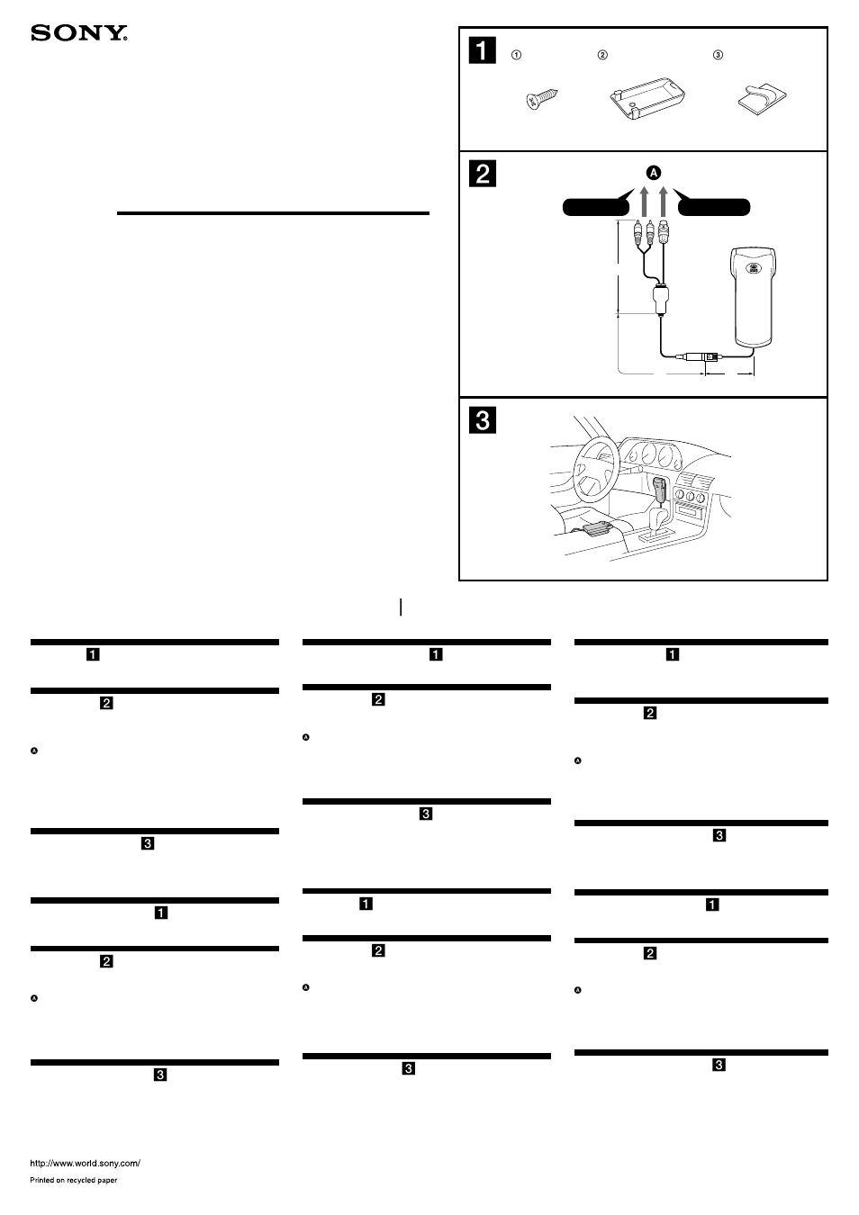 Sony MGS-X1 User Manual | 2 pages