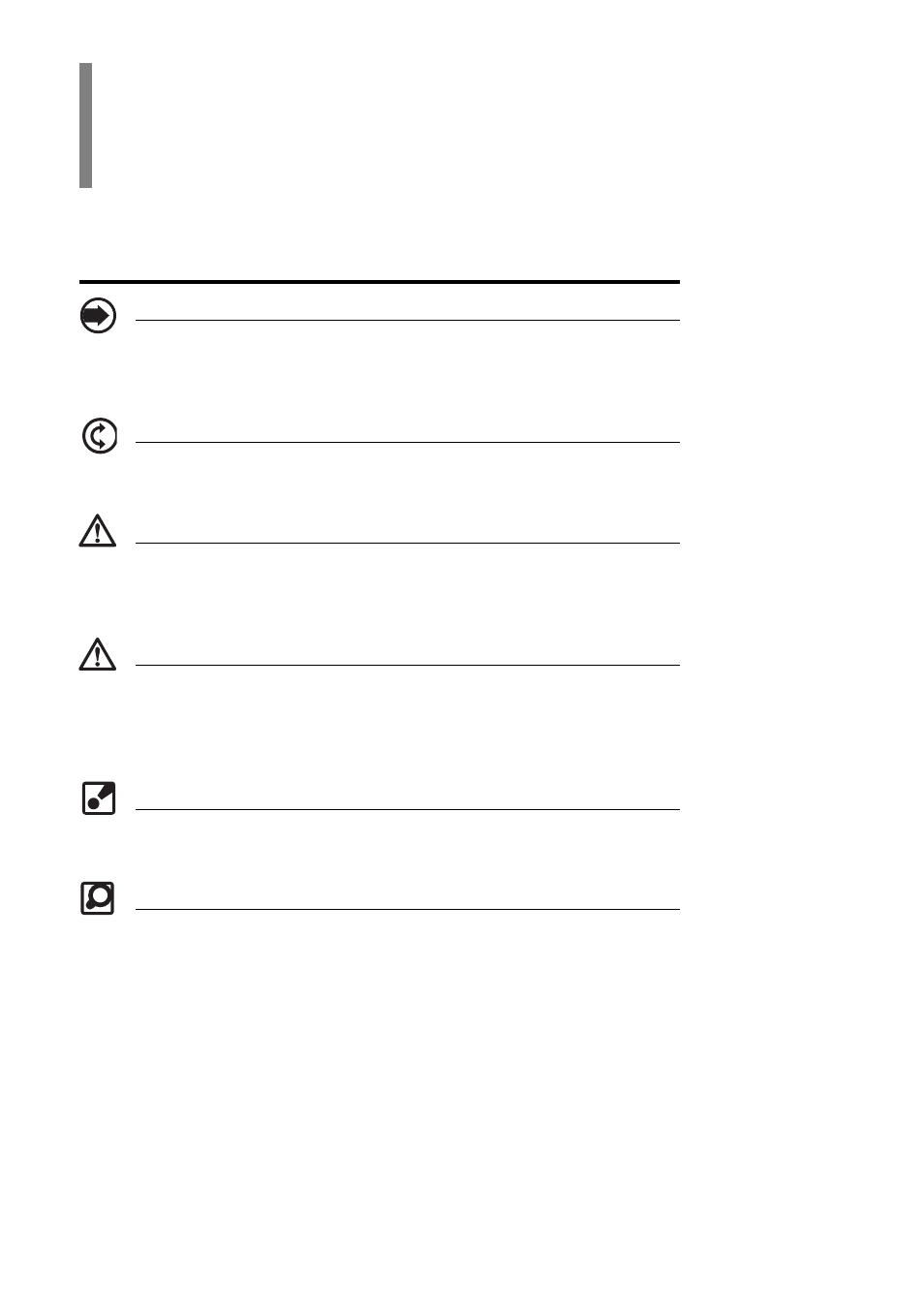 Symbols | Sony PEG-T415 User Manual | Page 6 / 30