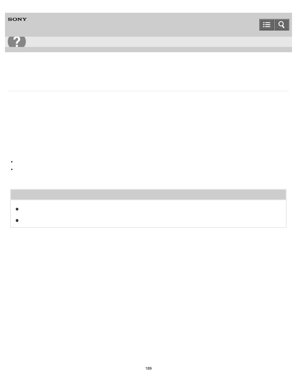 Help guide | Sony HAP-S1 User Manual | Page 189 / 213