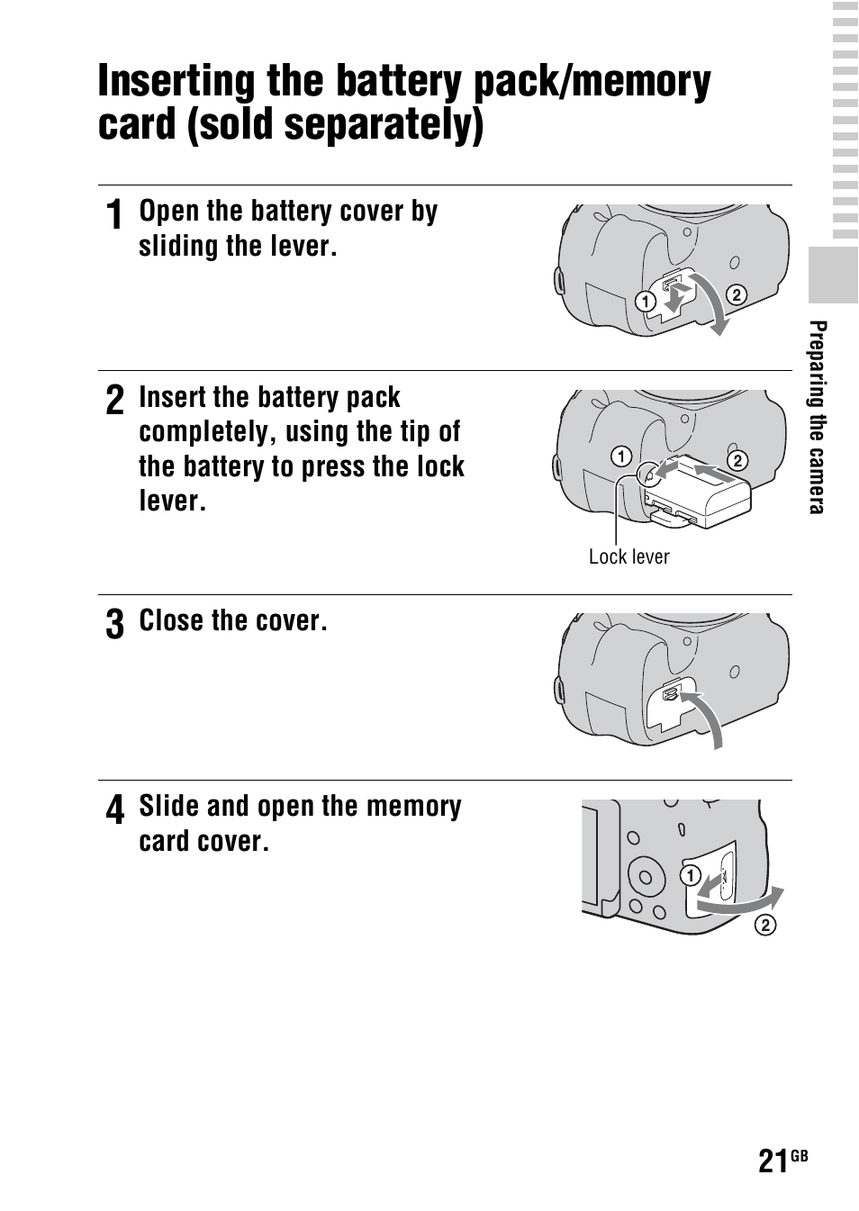 R (21) | Sony SLT-A58 User Manual | Page 21 / 96