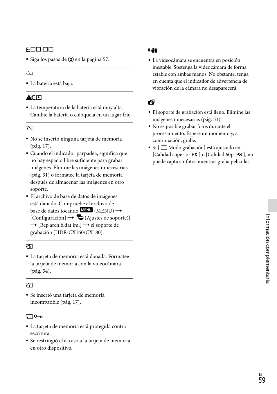 Sony HDR-CX130 User Manual | Page 131 / 143
