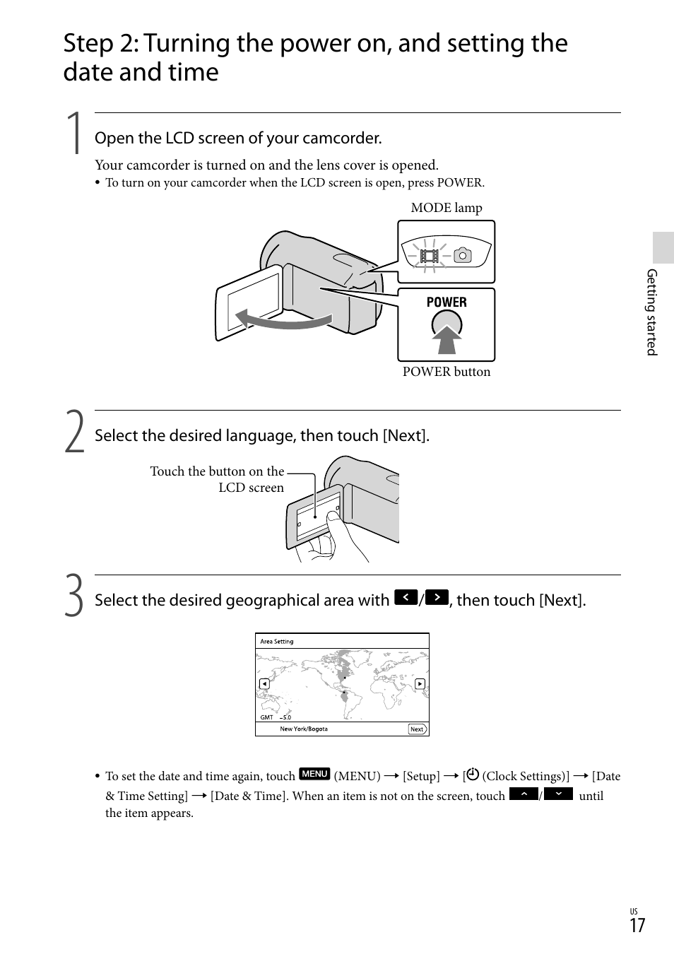 Sony HDR-CX130 User Manual | Page 17 / 143