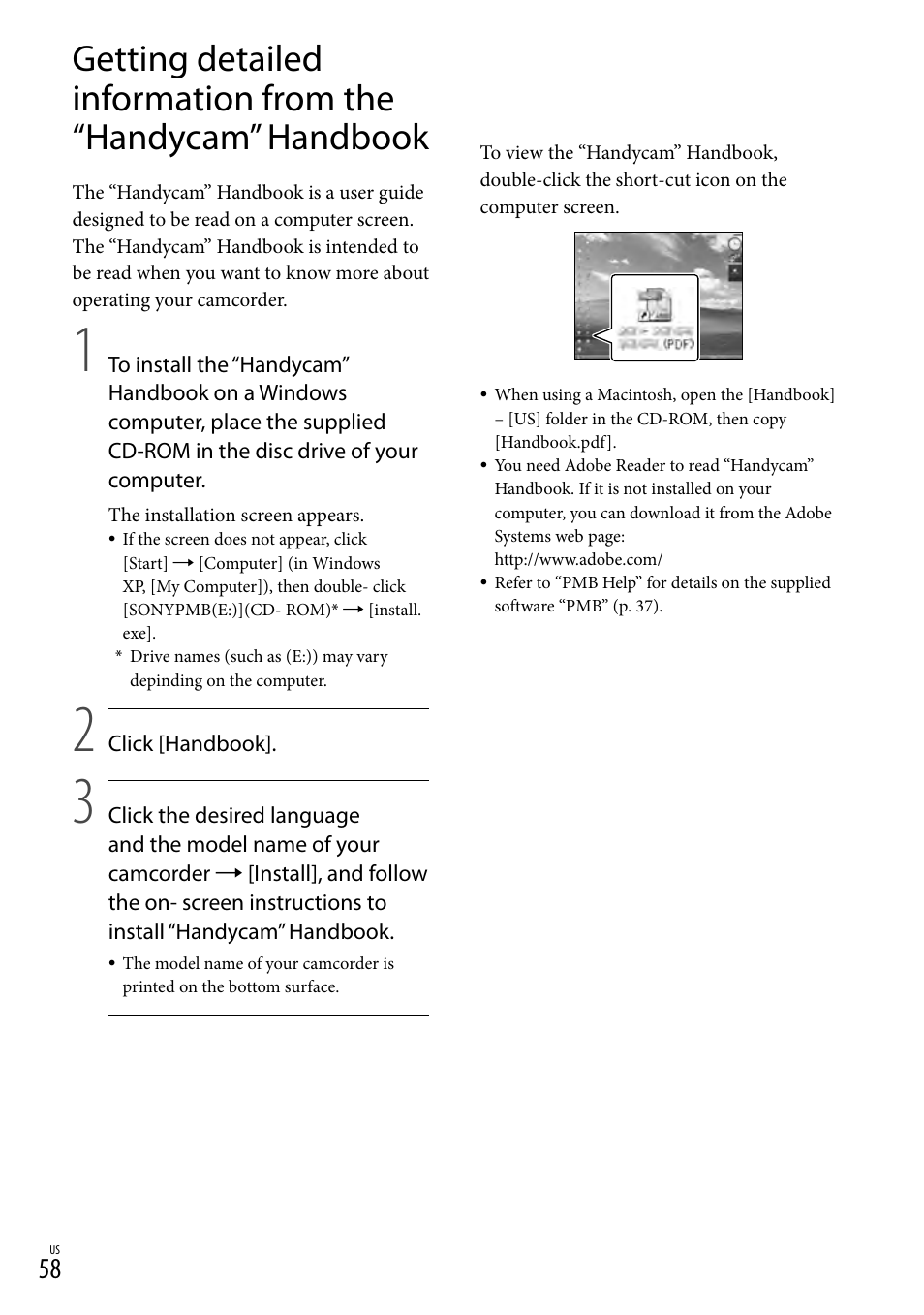 Sony HDR-CX130 User Manual | Page 58 / 143