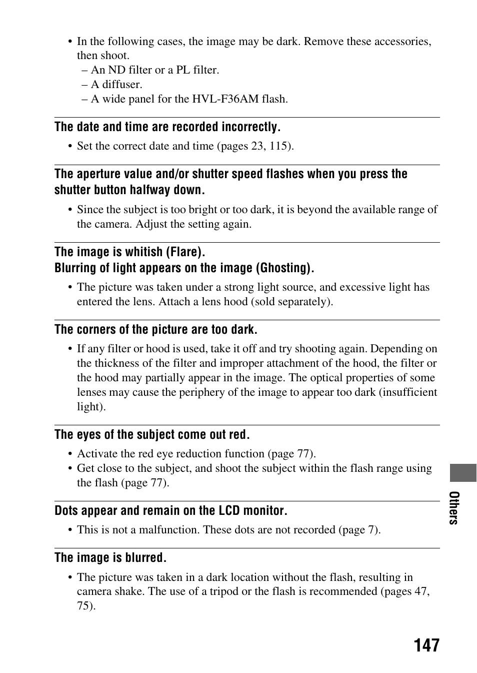 Sony DSLR-A290 User Manual | Page 147 / 162