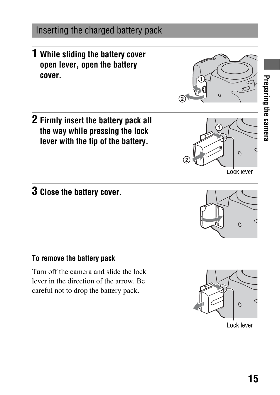 Sony DSLR-A290 User Manual | Page 15 / 162