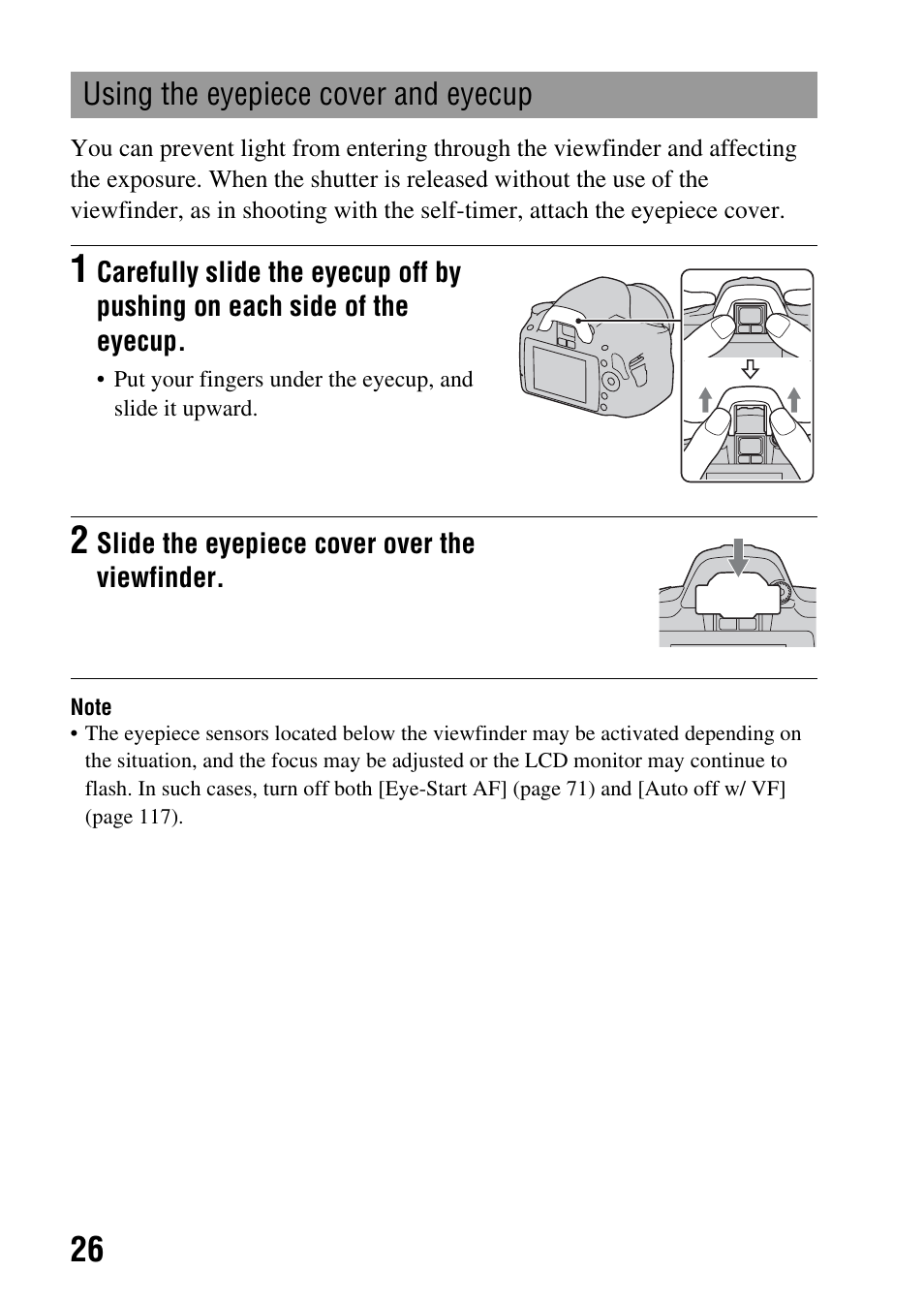 Sony DSLR-A290 User Manual | Page 26 / 162
