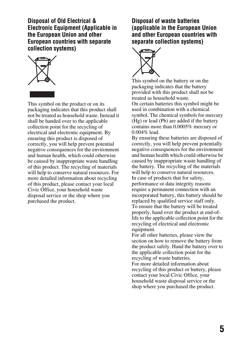 Sony DSLR-A290 User Manual | Page 5 / 162