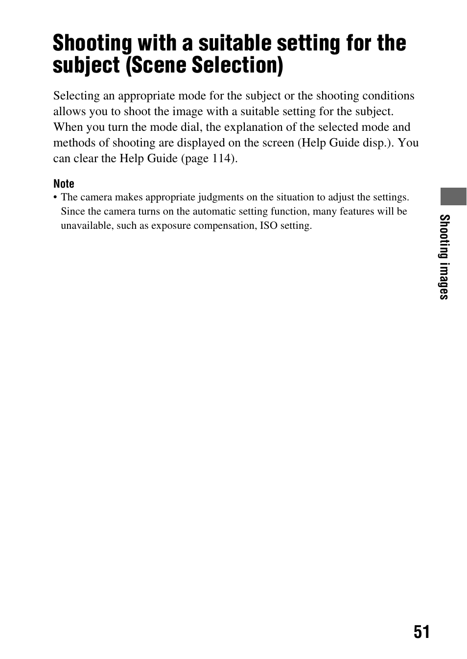 Selection) | Sony DSLR-A290 User Manual | Page 51 / 162