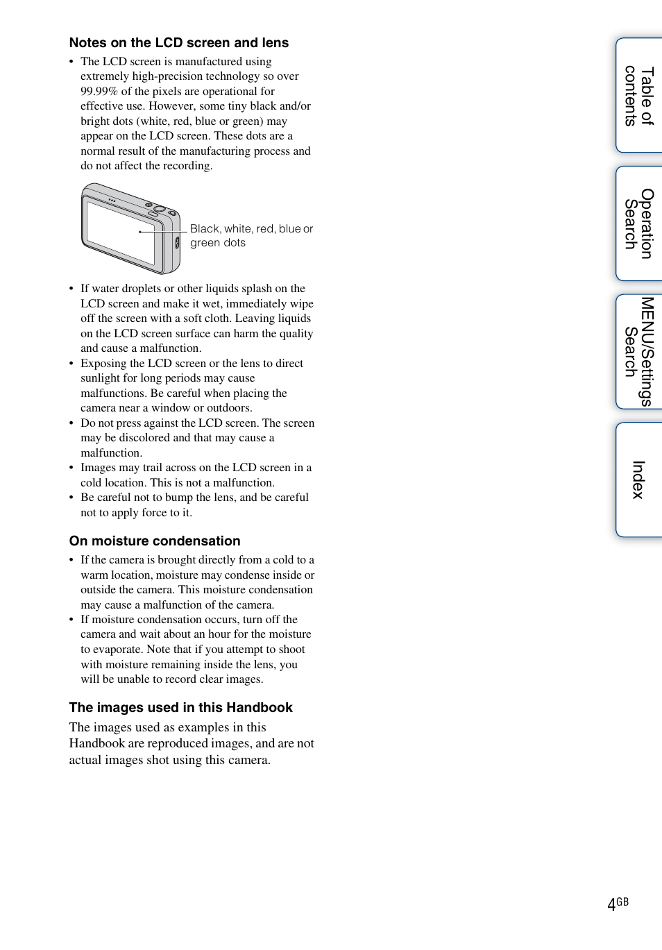 Sony DSC-T99 User Manual | Page 4 / 160