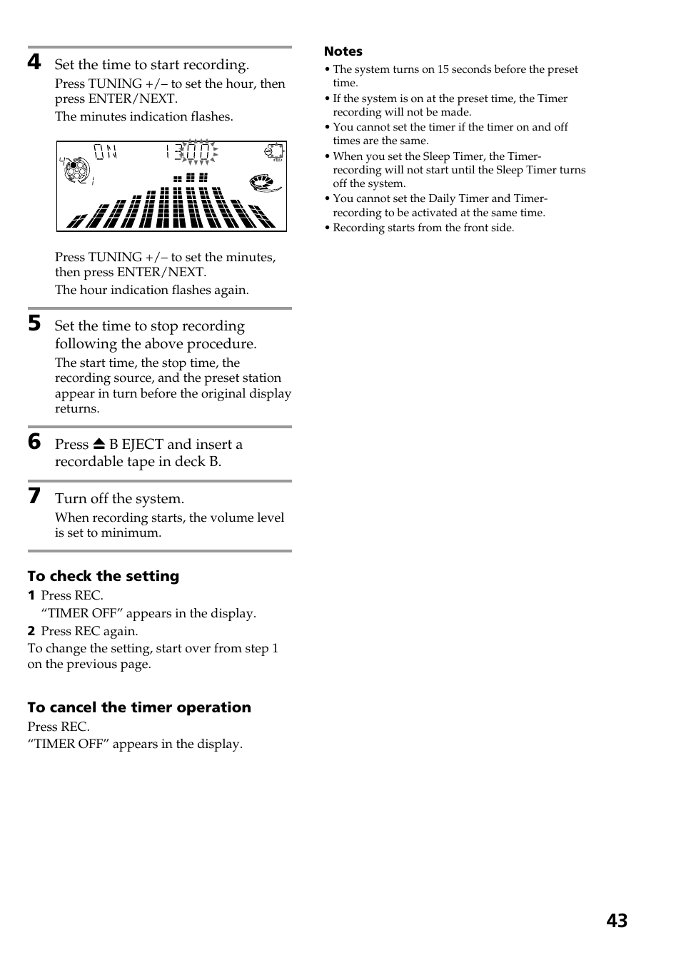 Sony HCD-LX90AV User Manual | Page 43 / 60