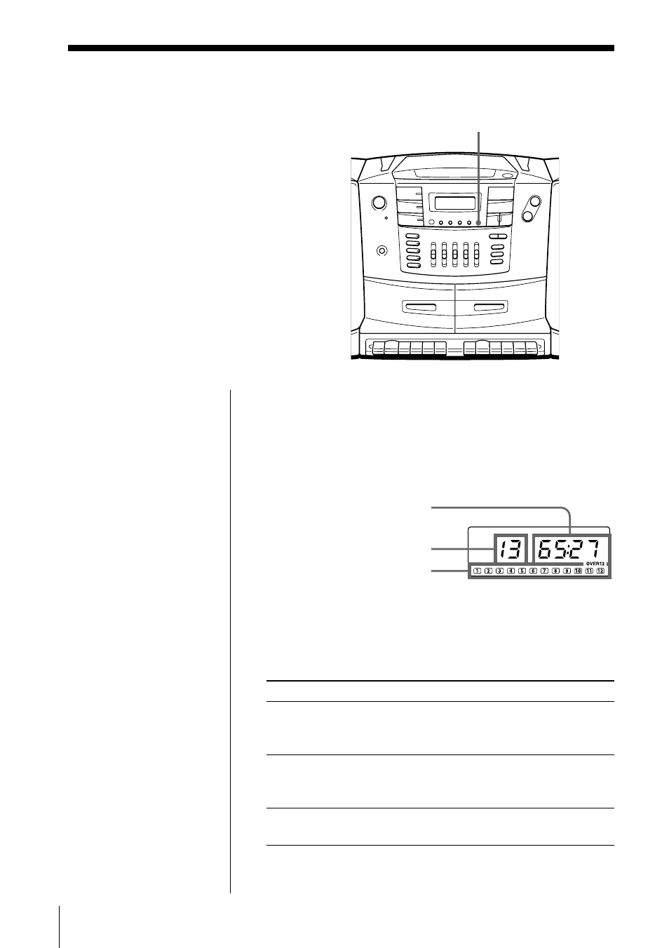 Using the display | Sony CFD-ZW770 User Manual | Page 12 / 36