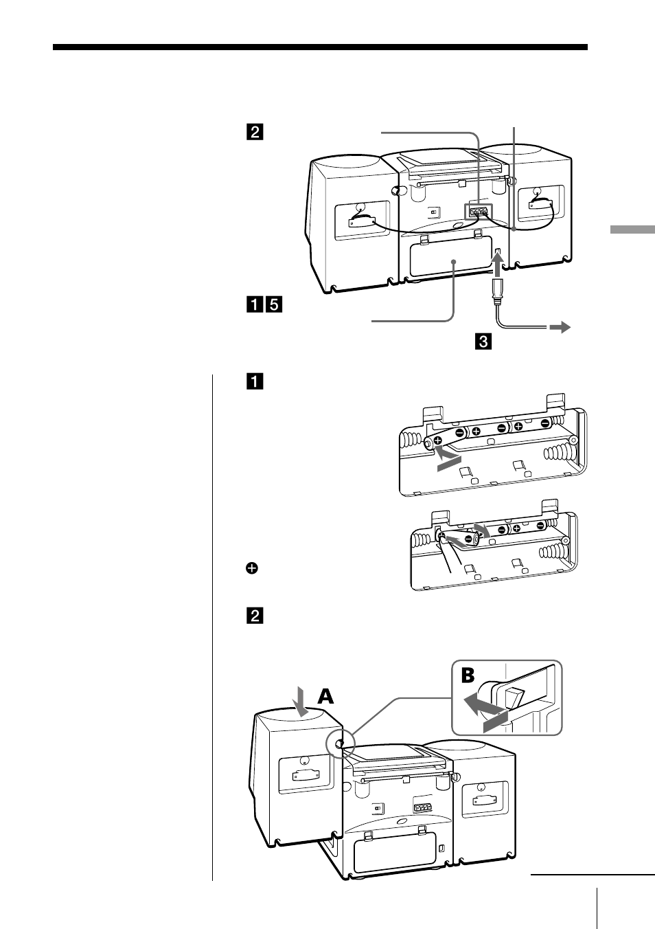 Hooking up the system | Sony CFD-ZW770 User Manual | Page 25 / 36