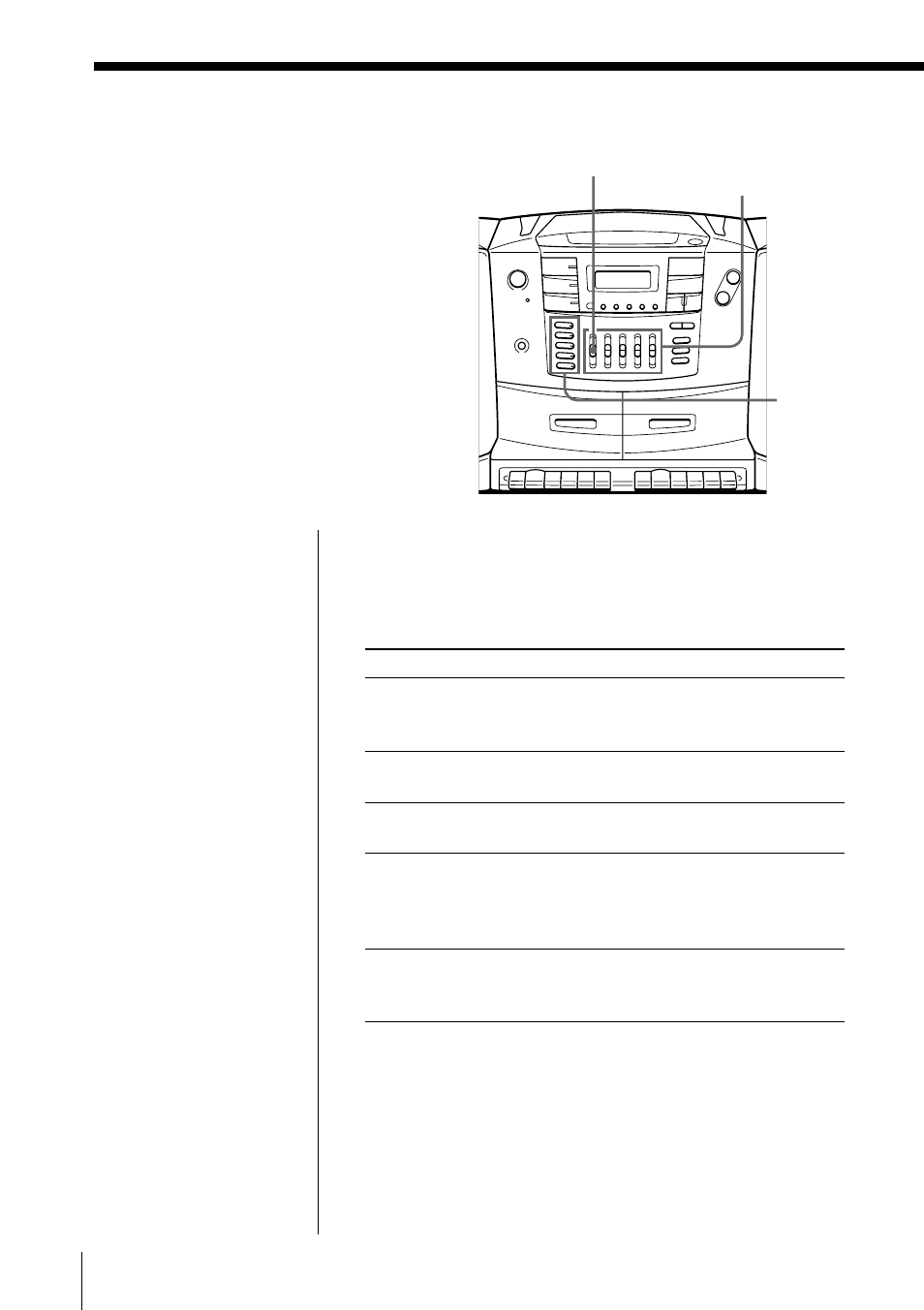 Selecting the audio emphasis | Sony CFD-ZW770 User Manual | Page 28 / 36