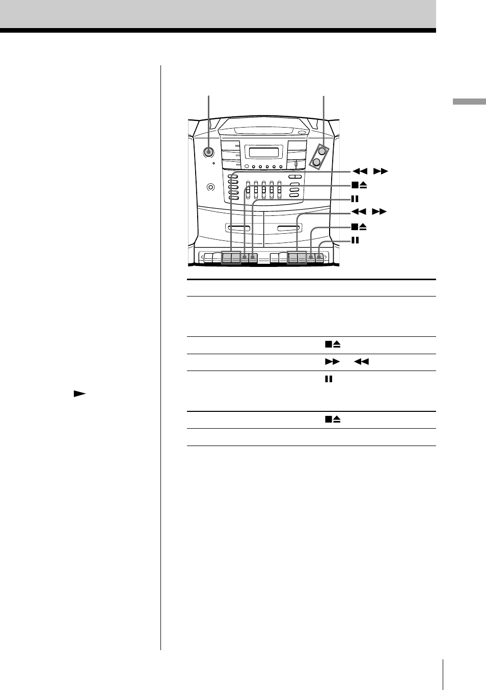 Basic operations 9 | Sony CFD-ZW770 User Manual | Page 9 / 36