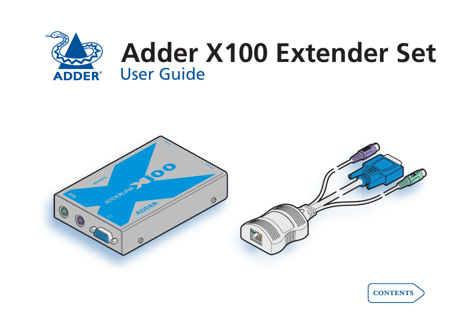 Adder Technology X100 User Manual | 19 pages