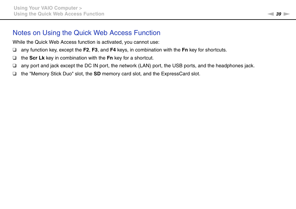 Sony VPCEB1DGX User Manual | Page 39 / 163