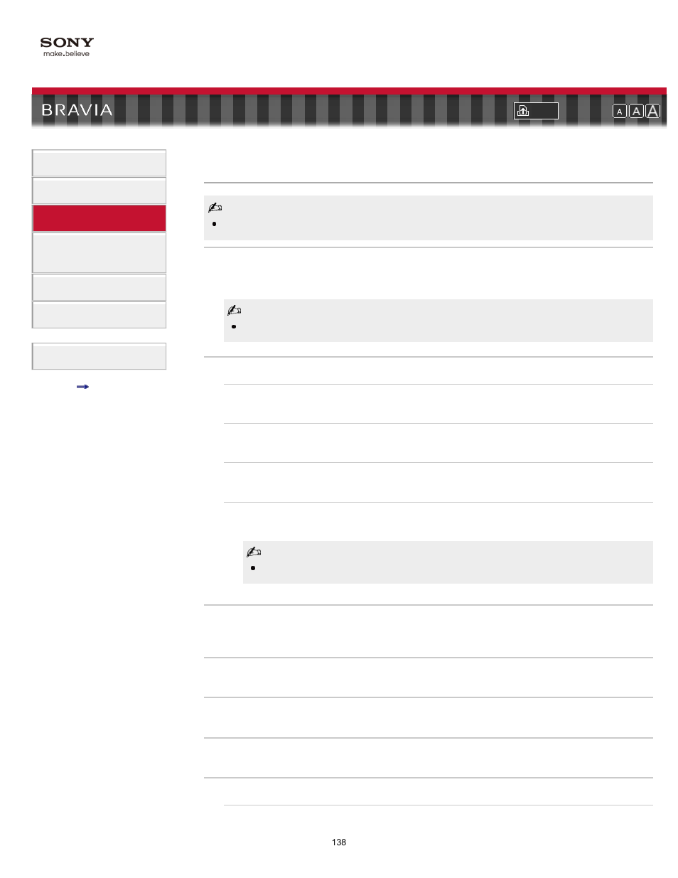 Sound mode sound settings, Sound adjustments | Sony KDL-40HX800 User Manual | Page 138 / 144