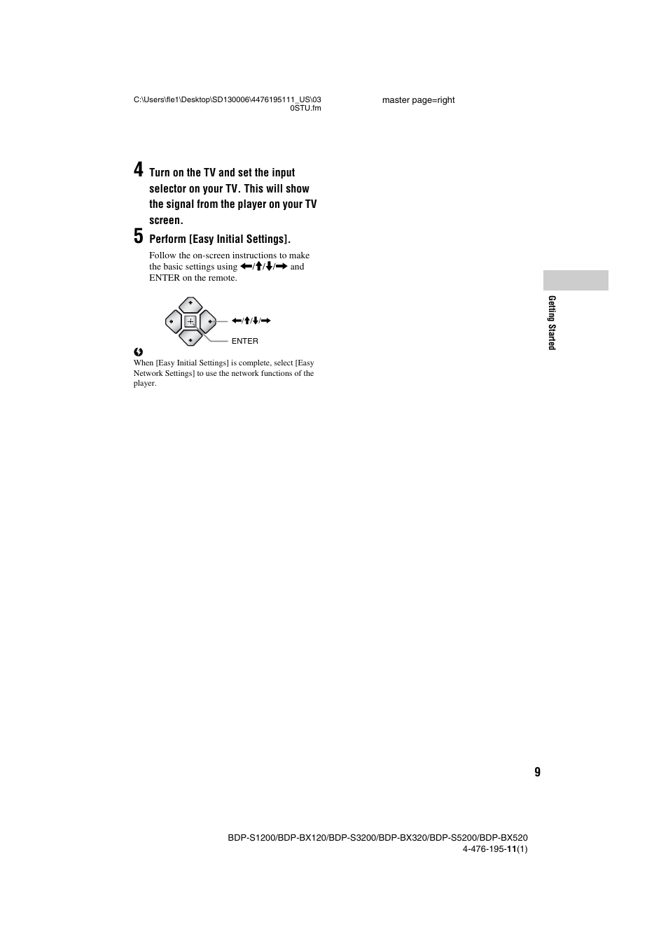 Sony BDP-S3200 User Manual | Page 9 / 16