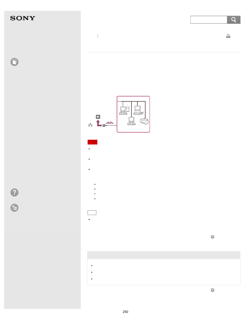 Connecting to the internet with a wired connection, User guide, How to use | Troubleshooting list of topics, Vaio fit 14/15 | Sony SVF14A14CXB User Manual | Page 250 / 437