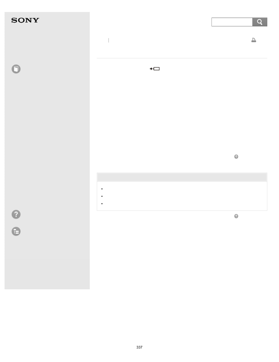 Charge indicator status list, User guide, How to use | Troubleshooting list of topics, Vaio fit 14/15 | Sony SVF14A14CXB User Manual | Page 337 / 437