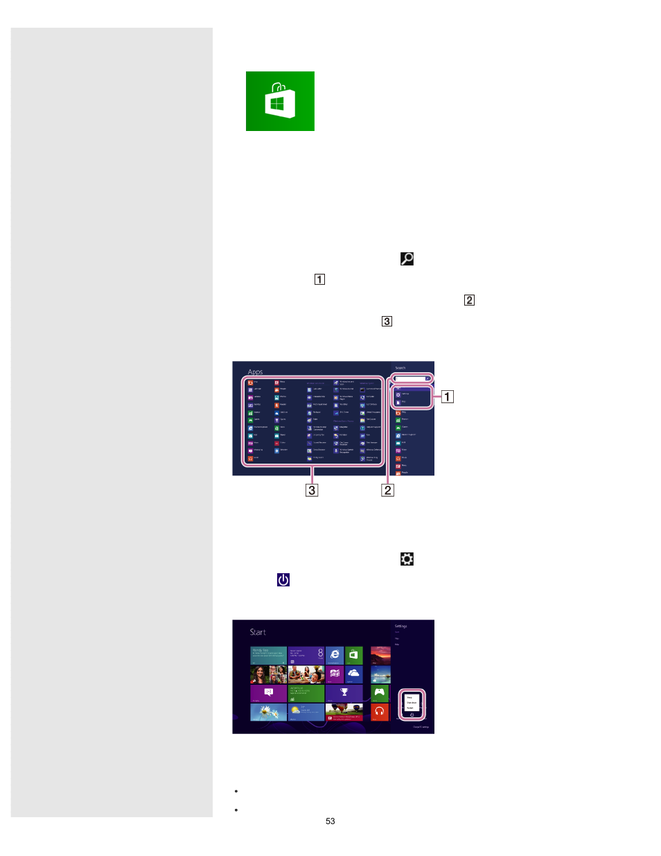 Search | Sony SVF14A14CXB User Manual | Page 53 / 437