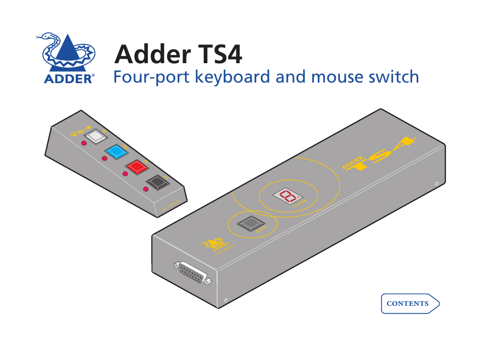 Adder Technology TS4 User Manual | 19 pages